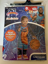 Space Jam A New Legacy Infant 0-6 Months Tune Squad One Piece Romper Costume New