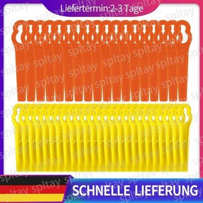 200 X Ersatz Kunststoff Messer Klingen Für Einhell Akku Rasentrimmer Ge-ct 18 Li