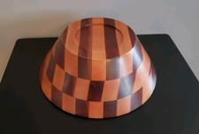 MCM Handmade Large Segmented Wood Checker Pattern