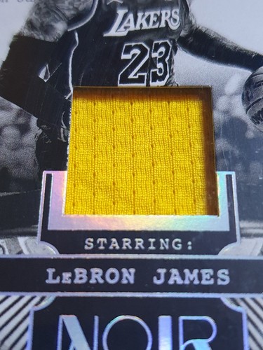 2024 Panini Noir Lebron James #PATCH /99 Game Worn Jersey - Ready to Grade - Picture 2 of 4