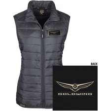 Factory Effex Honda Goldwing Women's Puffer Vest - Black - XL 25-85816