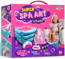 Kids Spa Day Kit for Girls Toy - Nail Polish Set for Girls Gifts 7-12 - Foot Spa