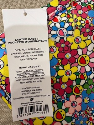 Marc Jacobs MURAKAMI Daisy Laptop Bag case soft new 14