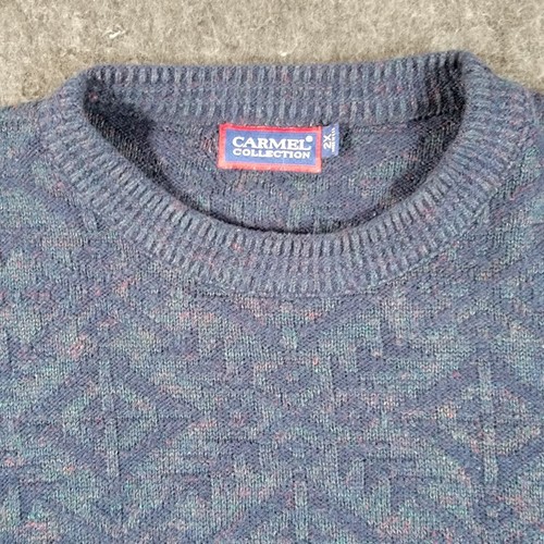 VTG Carmel Collection Knit Sweater Men XXL Classic Retro Grandpa Academia 723 - Picture 3 of 17