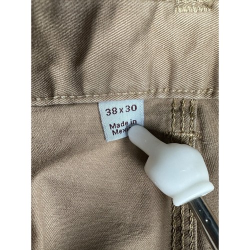 Pantalones de carpintero Carhartt para hombre 38x30 calce relajado marrón tostado B324 DKH ropa de trabajo - Imagen 3 de 8