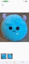 Squishmallow Official Kellytoy Disney Monsters Inc Sully 14" Plush Toy GUC