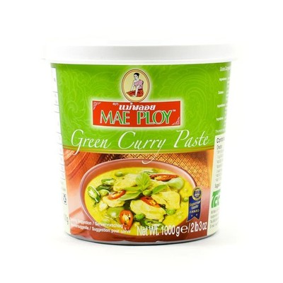 Mae Ploy Thai Green Curry Paste Authentic Flavor No Msg 2.20 Pound Pack