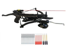 80 lbs Fishing Crossbow w/ Guideline, Laser sight, 12 Heavy Steel Bolts & more