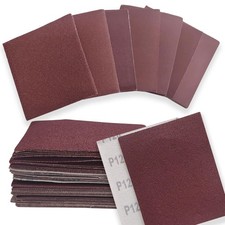 50 Pcs 1/4 Sheet Sandpaper for Palm Sander, 5.5" x 4.5" Premium Sand Paper 80...
