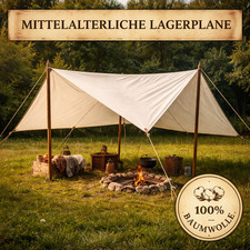 Mittelalterliche Lagerplane f&uuml;r Mittelalter & Reenactment Wikinger Ritter Zelt