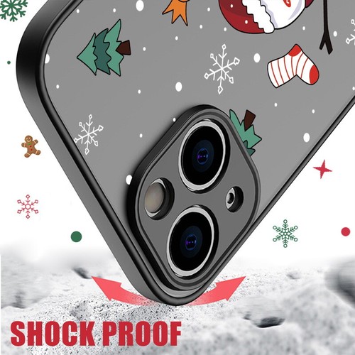 Christmas Case For iPhone 15 14 13 12 Pro Max 11 XS Shockproof Cover Phone Shell - Picture 4 of 17
