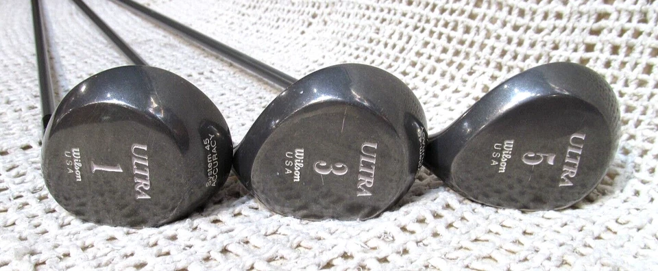 Wilson ULTRA System 45 precisão (1-3-5) conjunto de madeira 3 peças destro ~ eixos de grafite femininos - Imagem 4 de 4