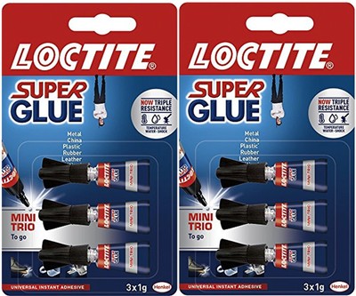 Loctite 1623820 Sekundenkleber Mini Trio, 1 g - 3er Pack (2)