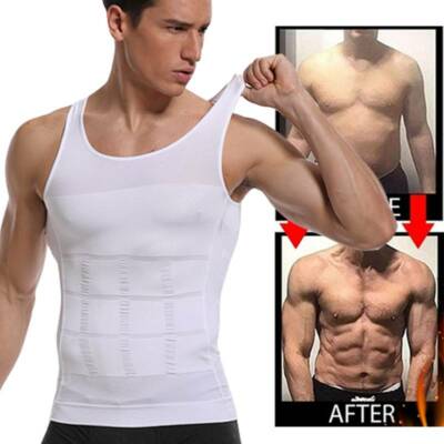 MEN FAJAS PARA Hombres Reductora De Hombre Men Body Shaper Undershirt