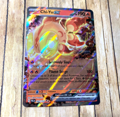 chi yu pokemon card price Chi-Yu EX 040/193 EN  VSwissPlugs RarityDouble Rare Hit Points190 HP Formnull Chi-Yu [Holo] #29 Prices |
