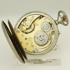 Rar JUNGHANS Antique Pocket Watch Men's no fusee duplex chronometer no repeater