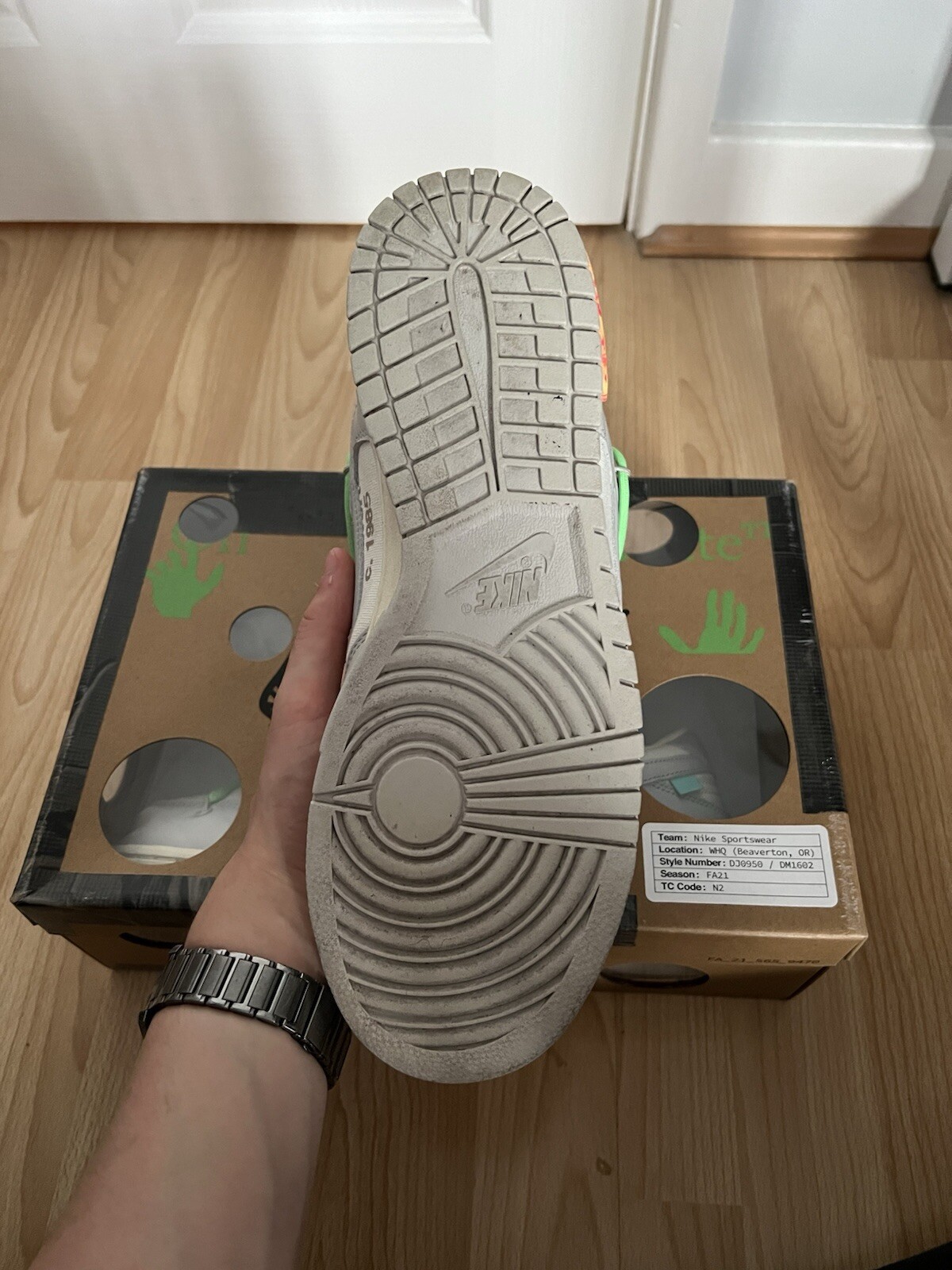 OFF WHITE X NIKE Taglia 9 5 Nike Off White x Dunk Low Lotto 26 di 50 condizioni 9 10