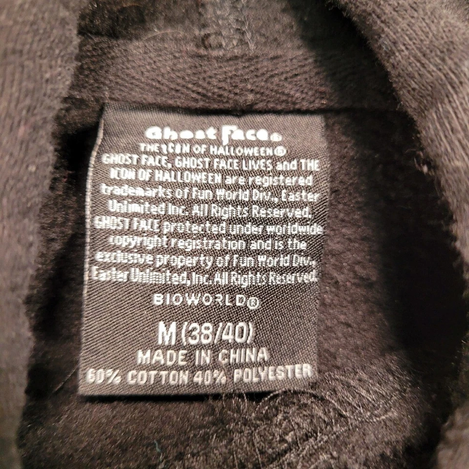 Sudadera con Capucha Ghost Face Scream Movie Pullover Negro Bioworld Sudadera Mediana Foto 2 de 4