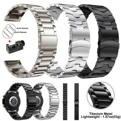 Titan Metall Armband Für Samsung Galaxy Watch 3 4 5 6 40/44 Classic 42/47mm S3