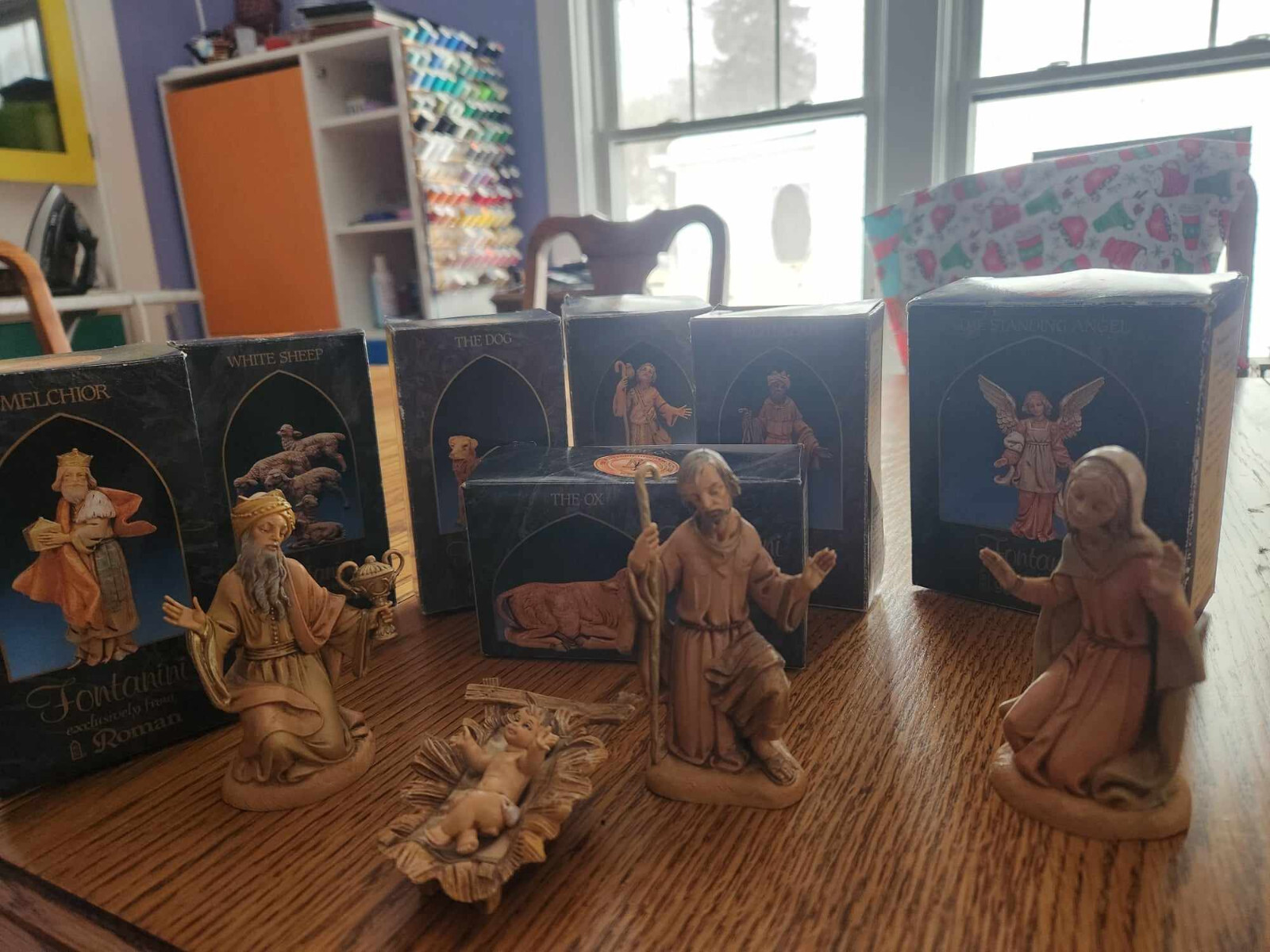 Vintage Lot of 11 Fontanini 5 inch scale Nativity Figures eBay
