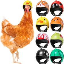Hens Helmet Chicken Pet Safety Funny Parrot Bird Hat Headwear Small Hard Costume