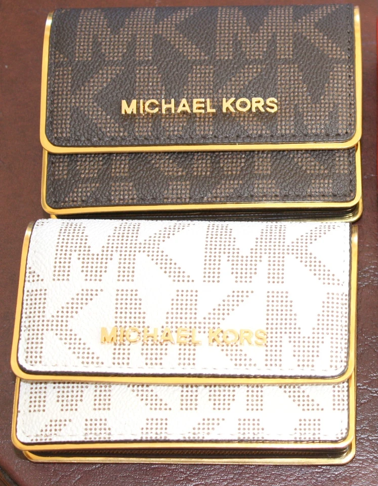 全新带标签 Michael Kors Saffiano Jet Set 多卡盒 Med Slim 钱包 - 您可以选择 — 第 4/4 张图片