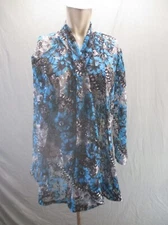All Hours Size 2XL Womens Floral Lace 3/4 Sleeve Open Front Stylish Kimono 272