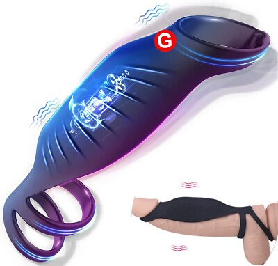 Vibrator Penis Cock Ring Adult 18 Sex Toys For Men Couple G Spot