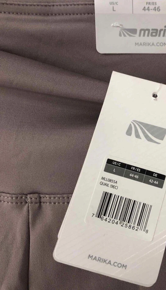 Pantalones deportivos de yoga MARIKA Dri-Wik para mujer talla L malva leggings banda en la cintura nuevos con etiquetas $70 Foto 3 de 4