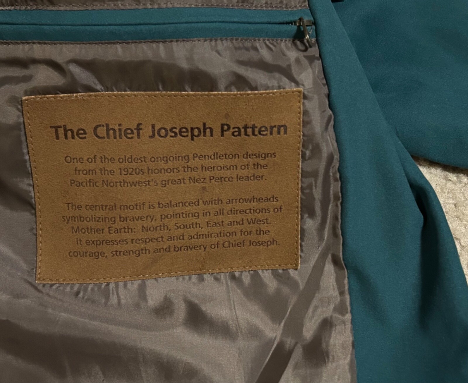 Aztec PENDLETON Chief Joseph Pattern Bomber Jacke… - image 7