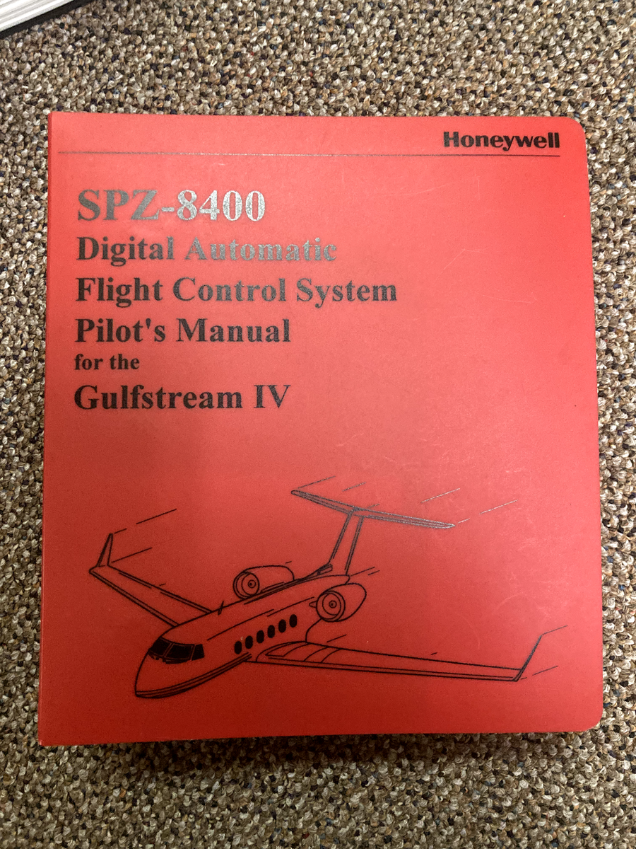 Honeywell SPZ-8400 AFCS in Gulfstream IV Pilot's Guide Manual | eBay