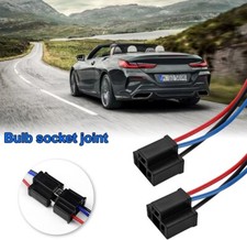 Female Headlight Wire Socket Connector 2 Pcs Power Plug 3 Wire Way Automotive