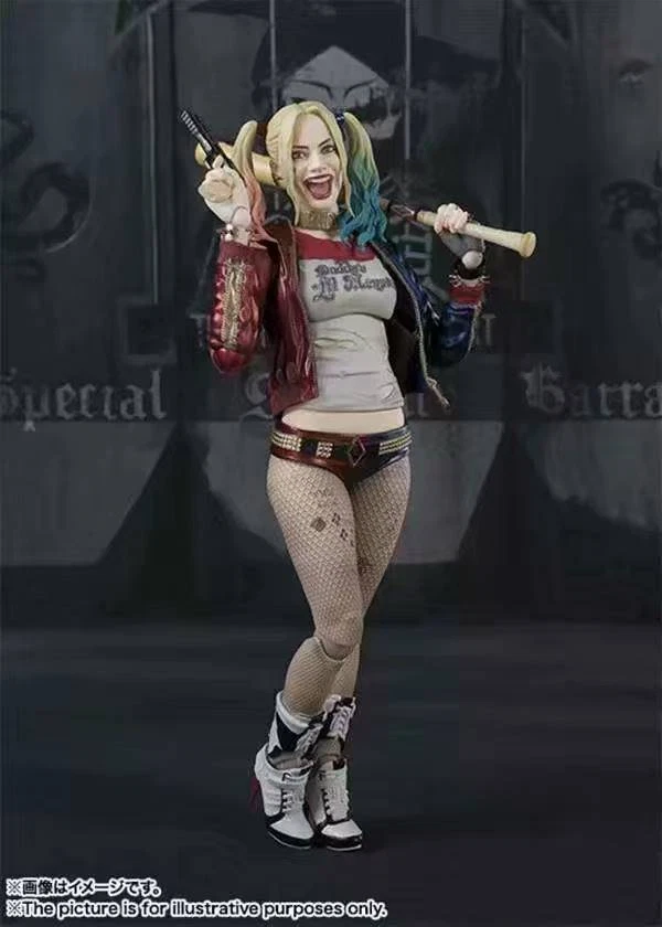 Harley Quinn DC Película Bufón Estilo SHF Figura Articulada Coleccionable Modelo Muñeca Foto 4 de 4