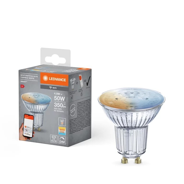 3 PZ LEDVANCE Lampadina LED GU10 5W Bianco regolabile 2700/6500K - KIT 3 pz