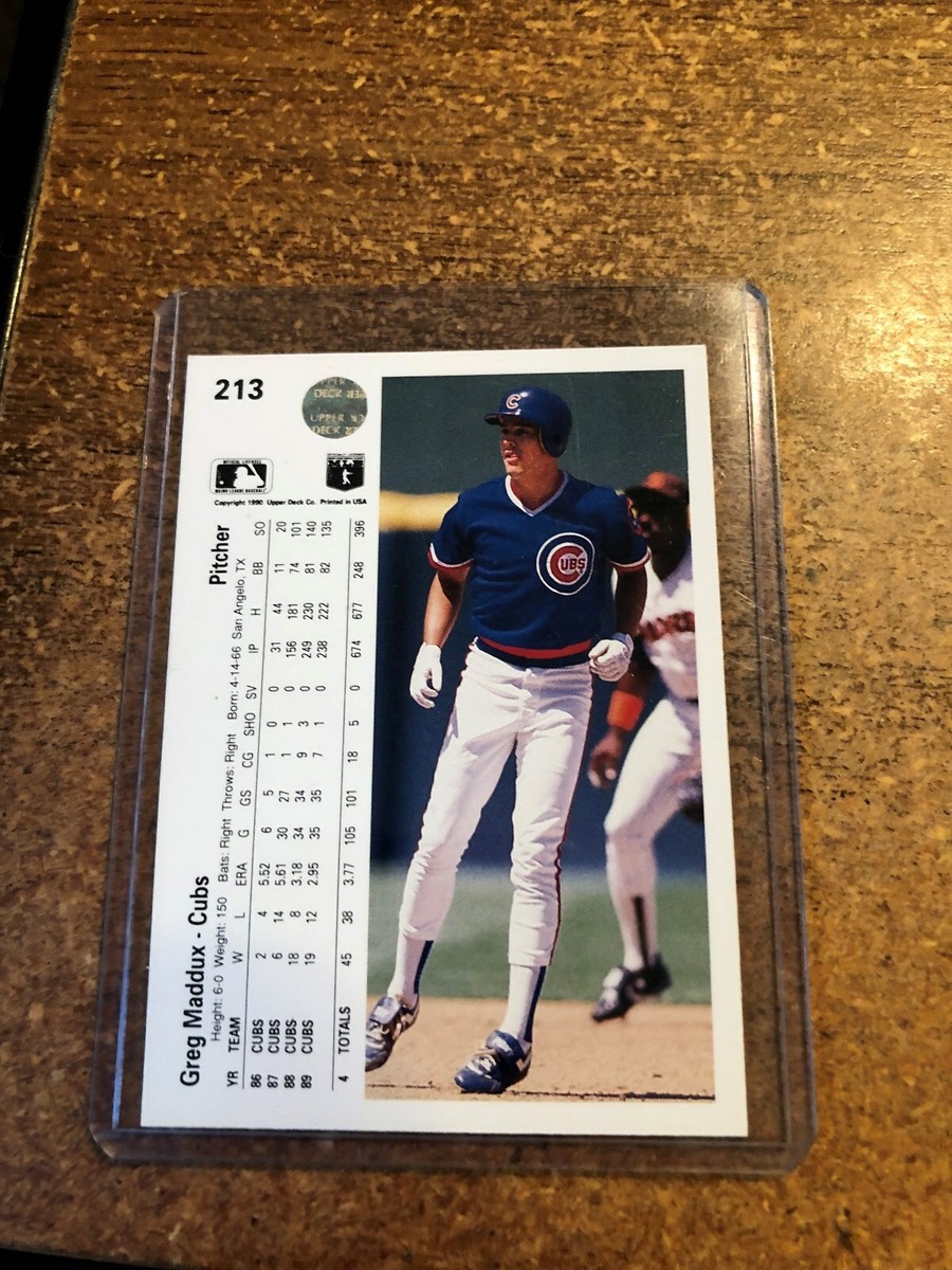 1990 Upper Deck Baseball # 213 Greg Maddux | eBay