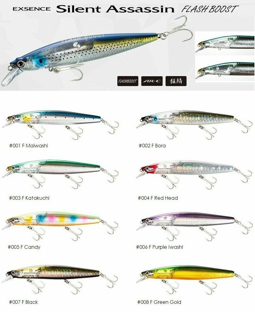 SHIMANO EXSENCE SILENCIOSO ASSASSIN FLASH BOOST ARTIFICIAL SPINNING TREN