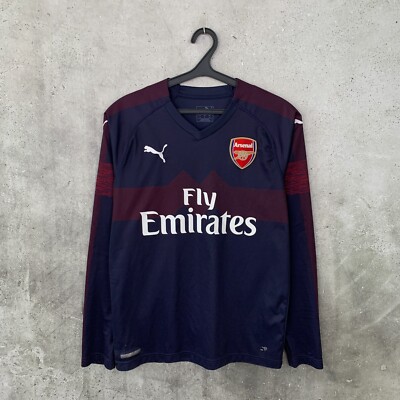 ARSENAL 2018 2019 AWAY FOOTBALL SHIRT PUMA LANGARM TRIKOT GRÖSSE M