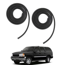 LABLT Door Weatherstrip Seals For 99-06 Sierra Silverado Tahoe 2Pcs Black Rubber