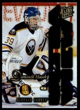1995-96 FLEER ULTRA VIEW HOT PACKS CLEAR CUT DOMINIK HASEK BUFFALO SABRES #3
