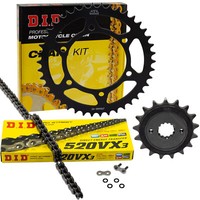 Kettensatz X-Ringkette DID 520VX3 FüR Kawasaki ER 5 Twister ER500 ER5 1997-2006