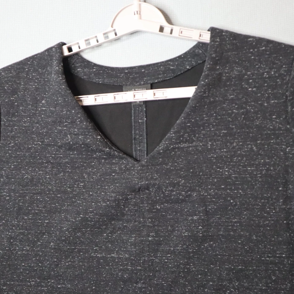 Suéter J Jill Cuello en V Mujer 2X Gris Jaspeado Negro Pullover Mezcla Spandex Rayón Foto 3 de 4