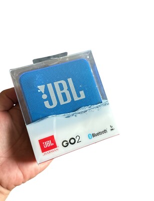 JBL GO 2 Portable Wireless Speaker Blue Color Bluetooth Waterproof