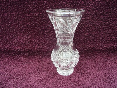 Vintage Tipperary Irish Crystal Cut Glass 5 3/8'' Vase, Top Zustand.
