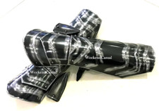 Medieval Steel Roman Spartan Lower Arm Guard Armor Set Black Armor Bracers