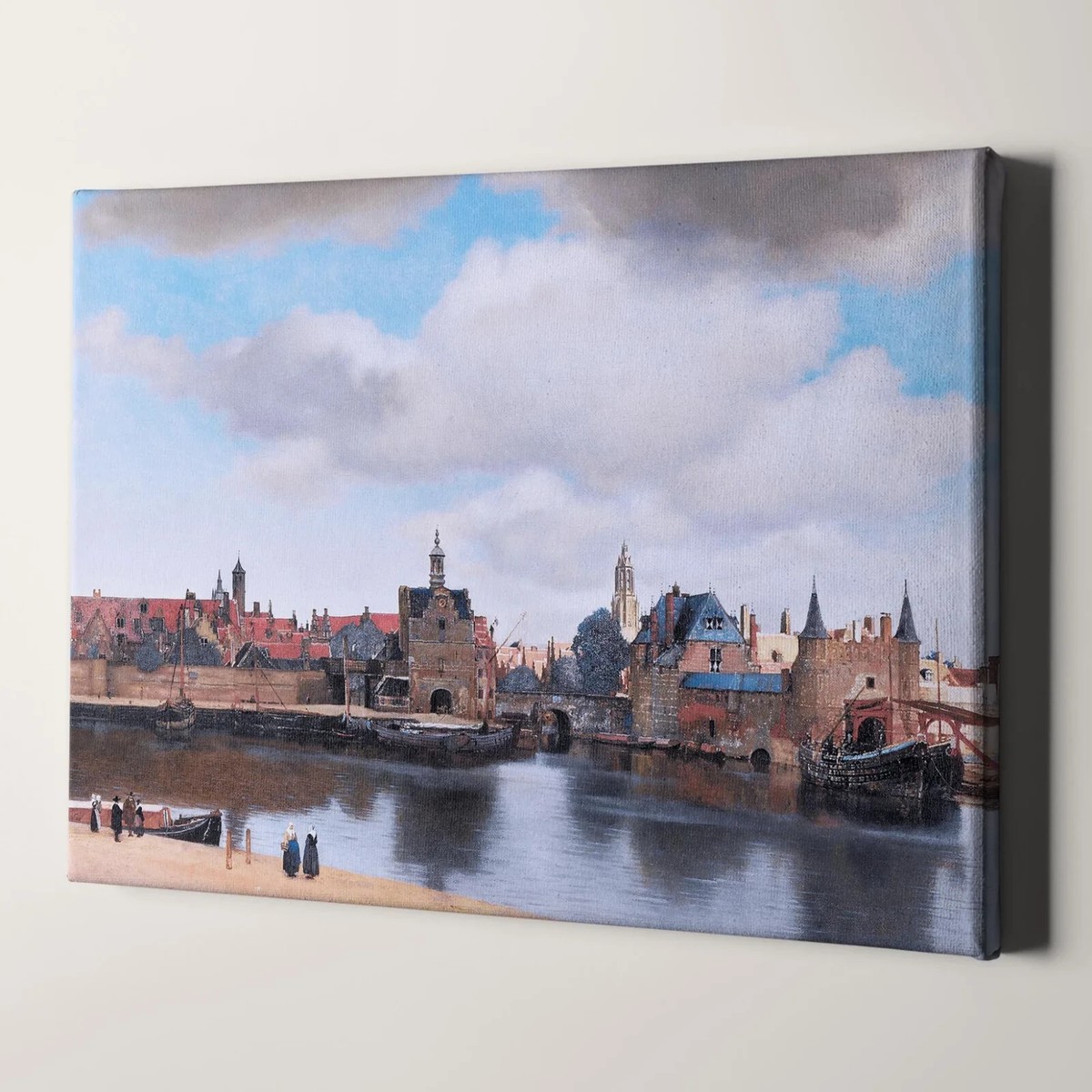 View of Delft by Johannes Vermeer Europe Paintings Canvas Wall Art