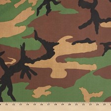 Camouflage Print Fabric Cotton Polyester Broadcloth By The Yard 60"