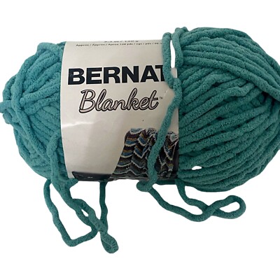 Spinrite Bernat Blanket Super Bulky Yarn, 5.3oz, Guage 6 Super Bulky, Light Teal