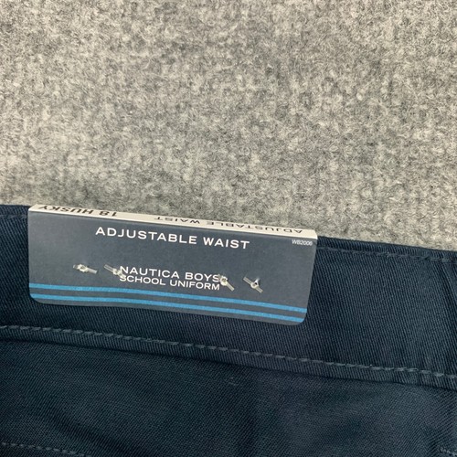 Nautica Pants Big Boys 18 Navy School Uniform Husky Stretch Cotton Performance - Picture 6 of 15