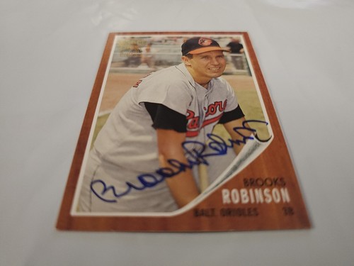 BROOKS "HOOVER" ROBINSON 2005 (1962) Topps All-Time Fan Favorites On Card AUTO - Picture 6 of 15