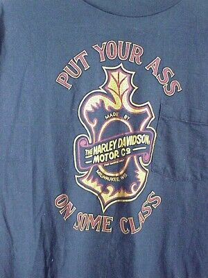 PUT YOUR ASS ON SOME CLASS HARLEY DAVIDSON MOTOR CO. VINTAGE PUT YOUR ASS ON SOME CLASS HARLEY DAVIDSON MOTOR CO. VINTAGE